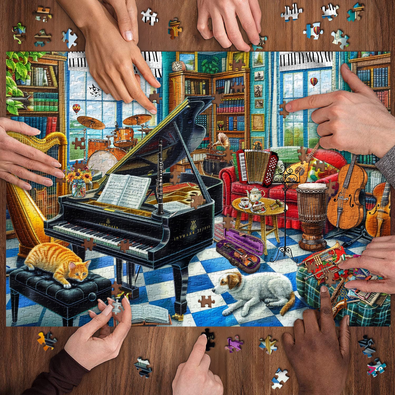 Music Room puzzle puzzle 1000 pezzi
