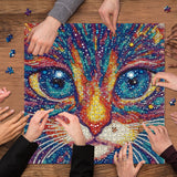 Mystic Cat Face Swibsaw Puzzle 1000 pezzi