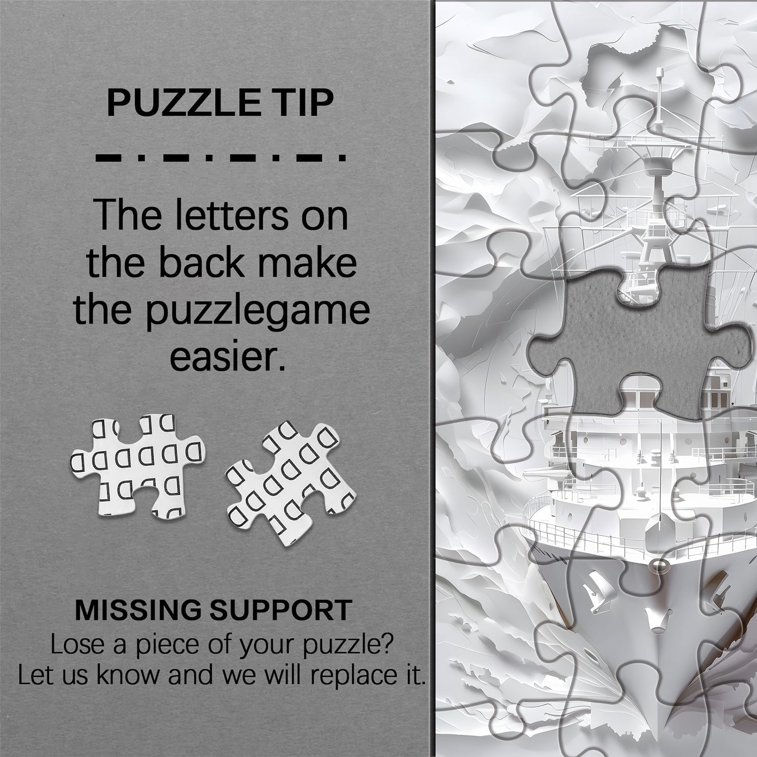 Puzzle puzzle bianche 1000 pezzi