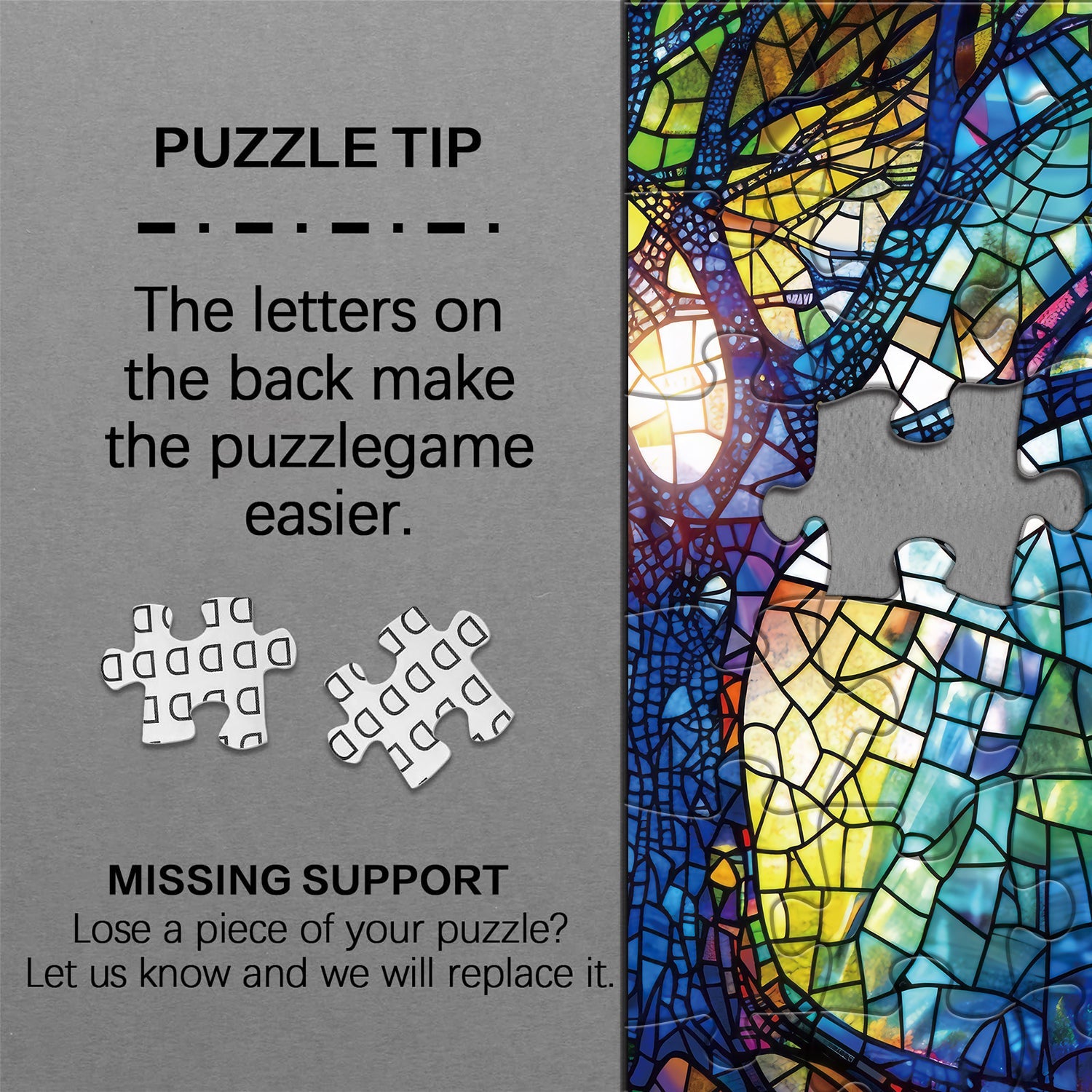 Verre vibrante Puzzle de puzzle 1000 pièces
