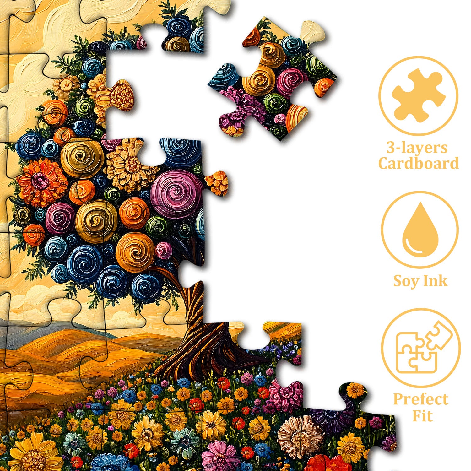 Blühender Baum des Lebens -Puzzles 1000 Stücke