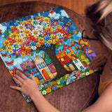 Buntes Dorf Puzzle 1000 Stücke