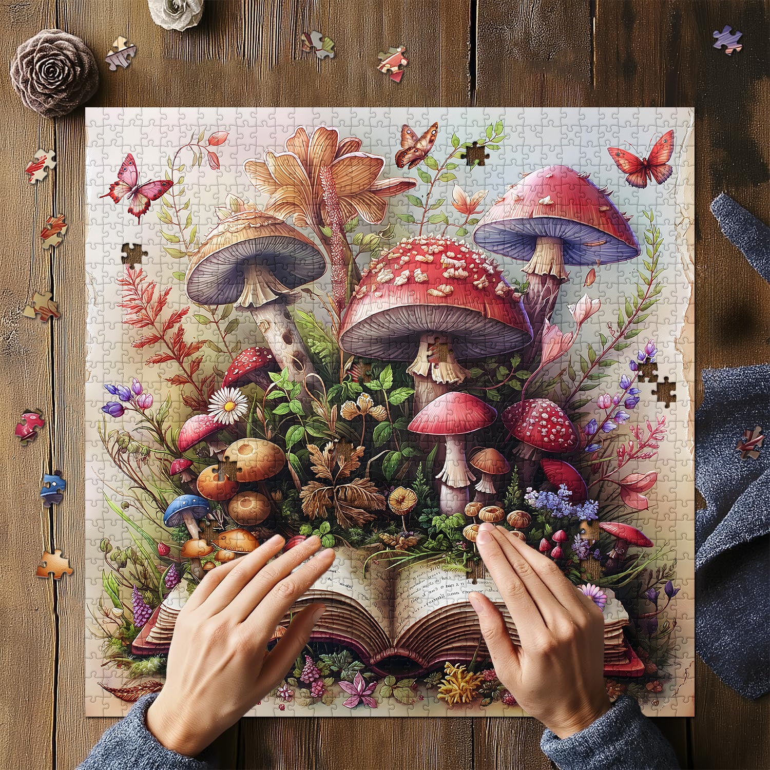 Libro di funghi puzzle puzzle 1000 pezzi