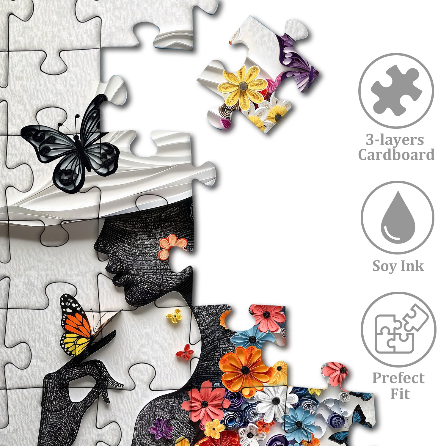 Cappello floreale di Grace Jigsaw Puzzle 1000 pezzi