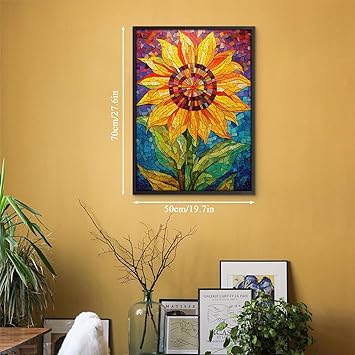 Rompecabezas de girasol de mosaico 1000 piezas