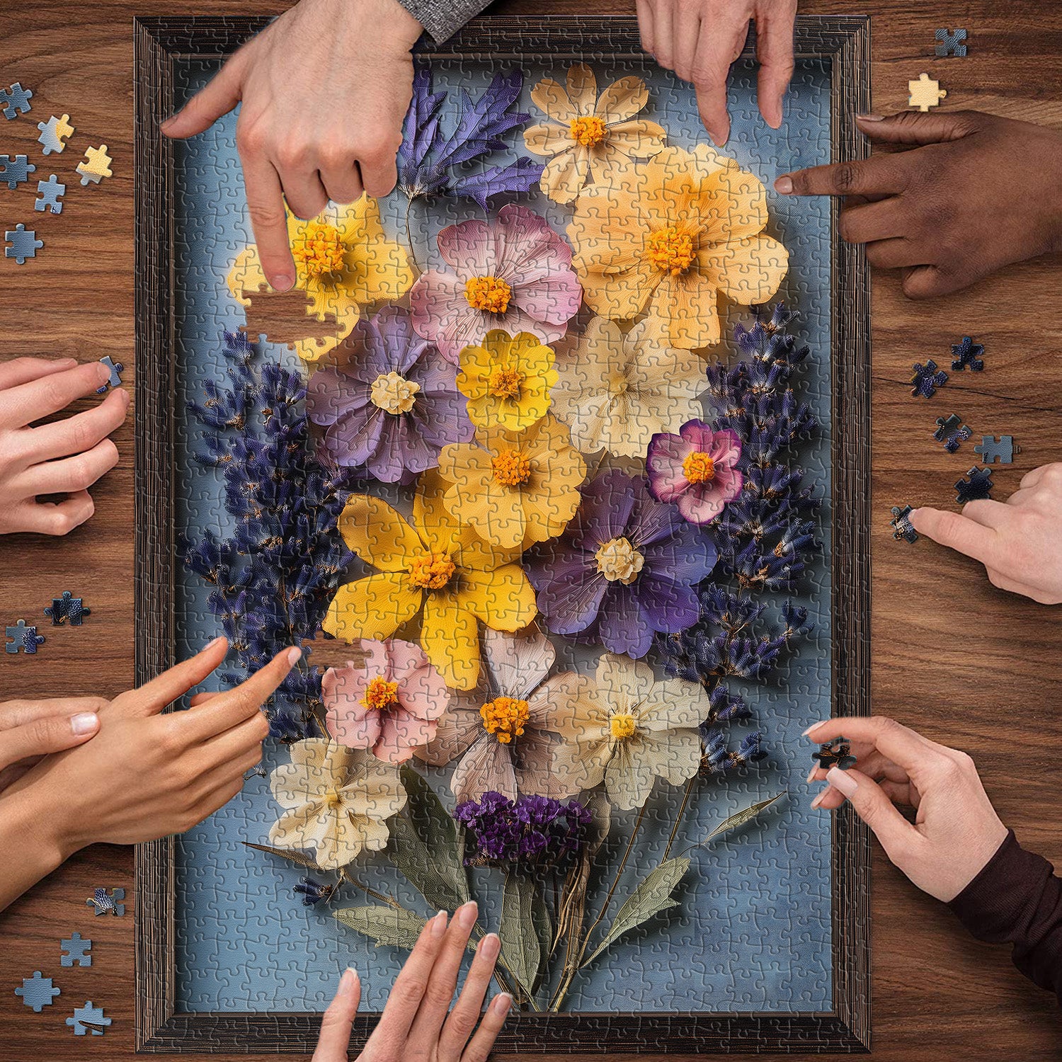 Puzzle collage fiore puzzle 1000 pezzi