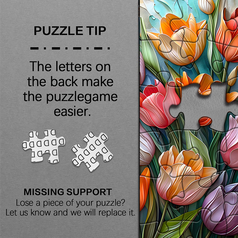 Puzzle en puzzle en tulipes 1000 pièces