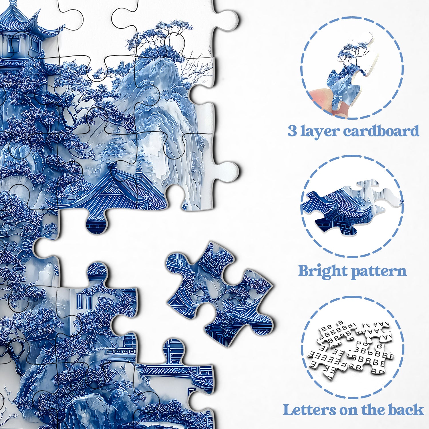 Puzzle Sérénité bleue 1000 pièces