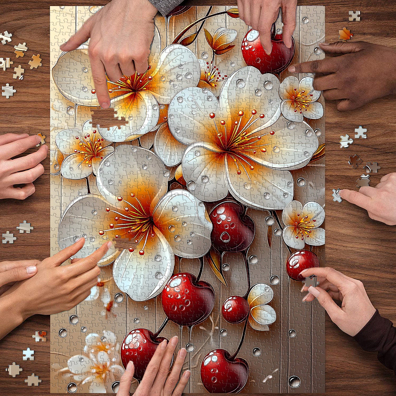 Puzzle puzzle a fiore di ciliegia 1000 pezzi