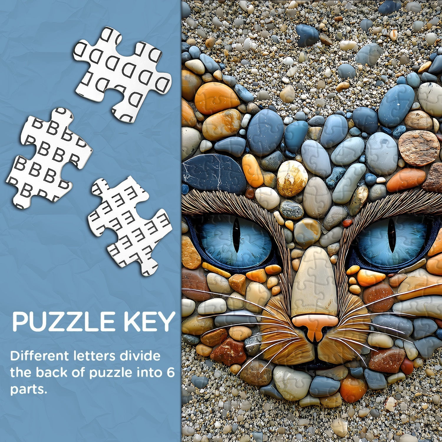 Puzzle gatto in pietra puzzle 1000 pezzi