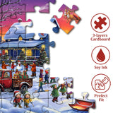 Pezzi di natalizio di puzzle funlands 1000