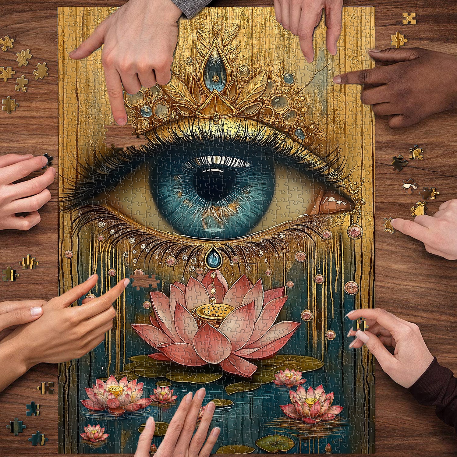 Mystic Lotus Eye Jigsaw Puzzle 1000 pezzi