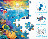 Puzzle puzzle del mondo illuminato dal sole 1000 pezzi