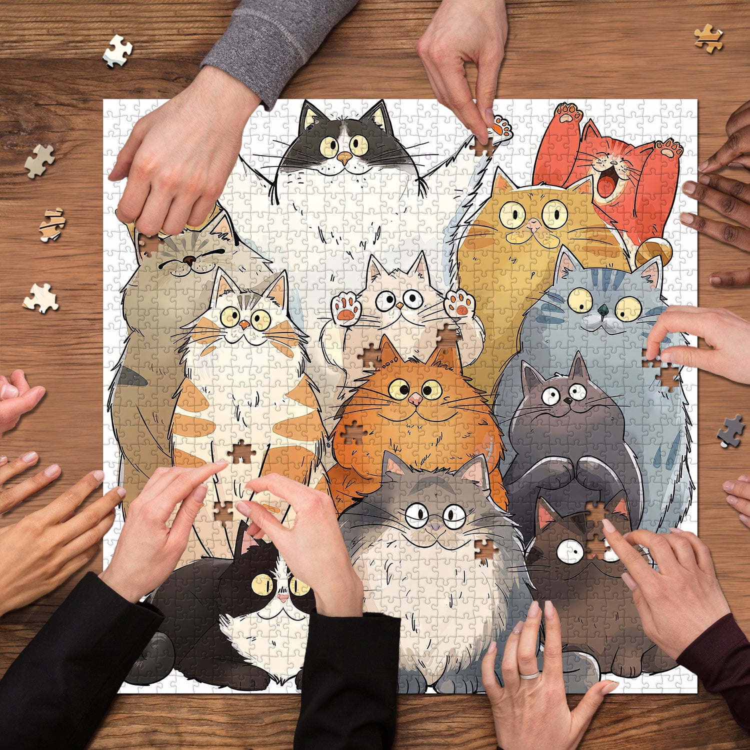Meow Paradise Jigsaw Puzzles 1000 Pieces