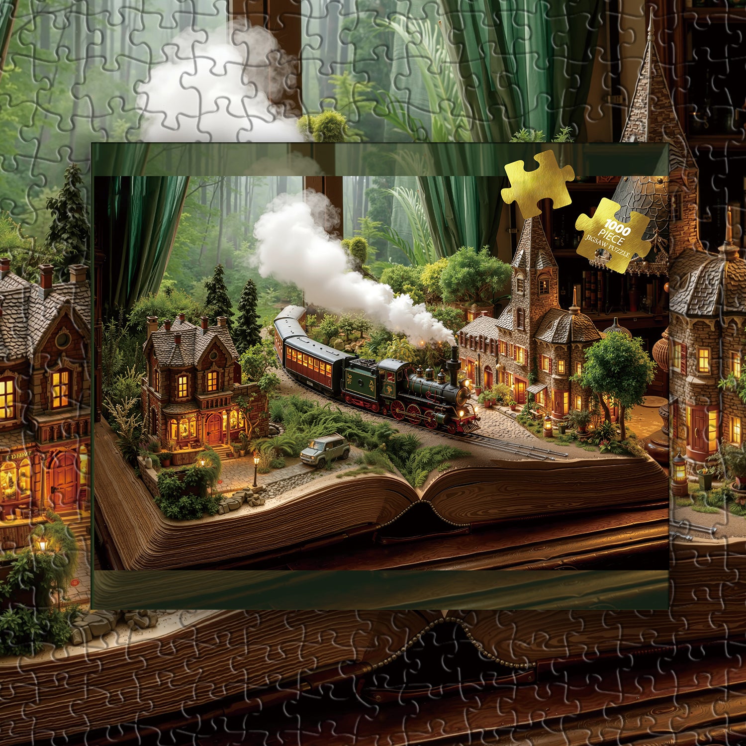 Attraverso le pagine puzzle puzzle 1000 pezzi