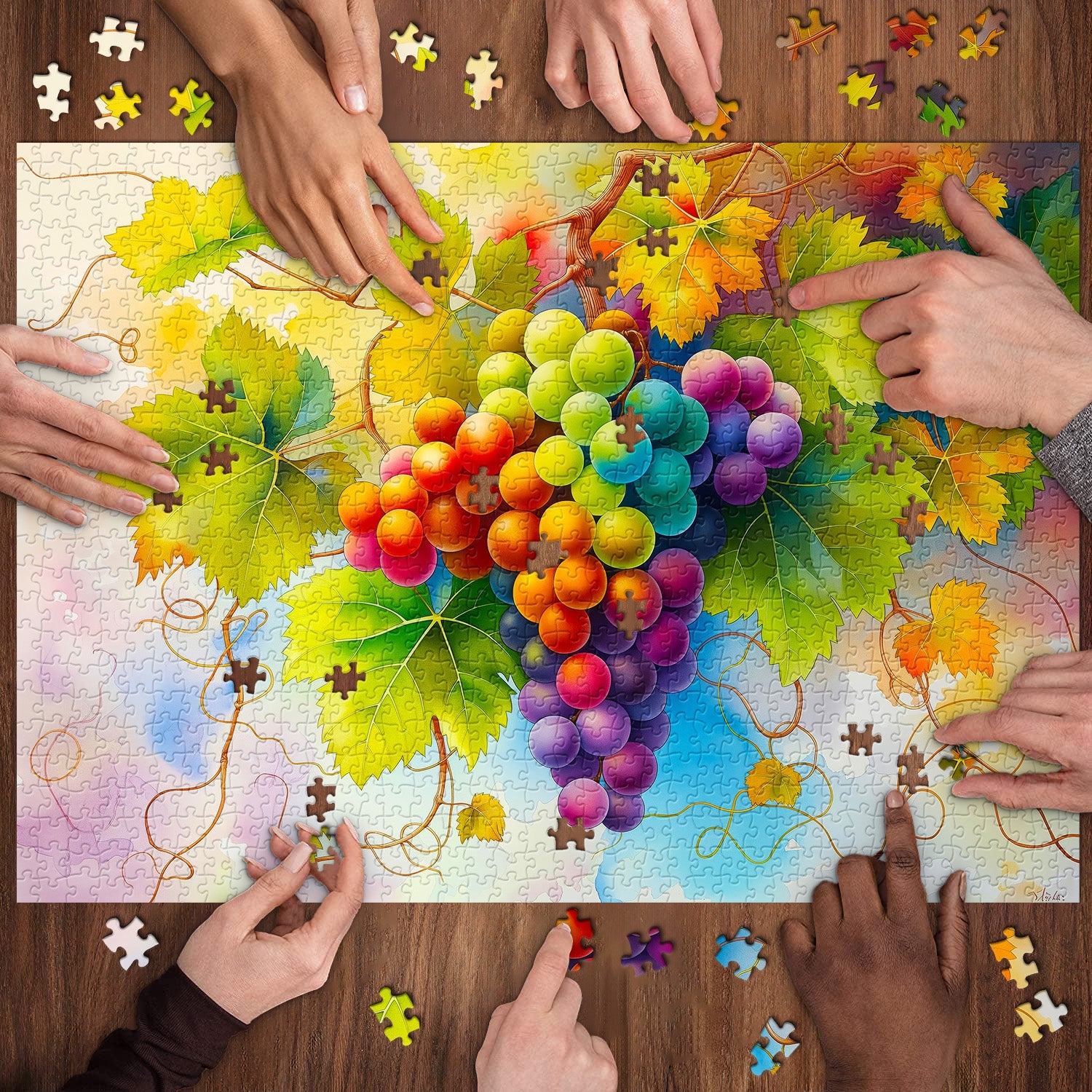 Vibranti vittini puzzle 1000 pezzi