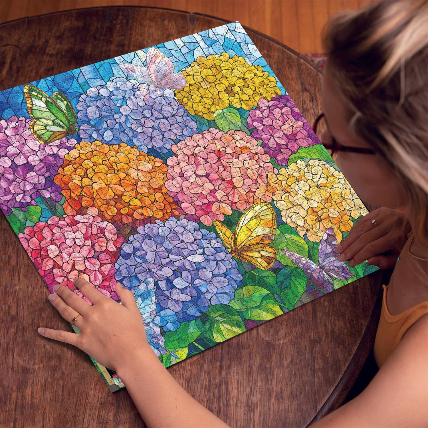 Puzzle farfalla fiorente puzzle 1000 pezzi