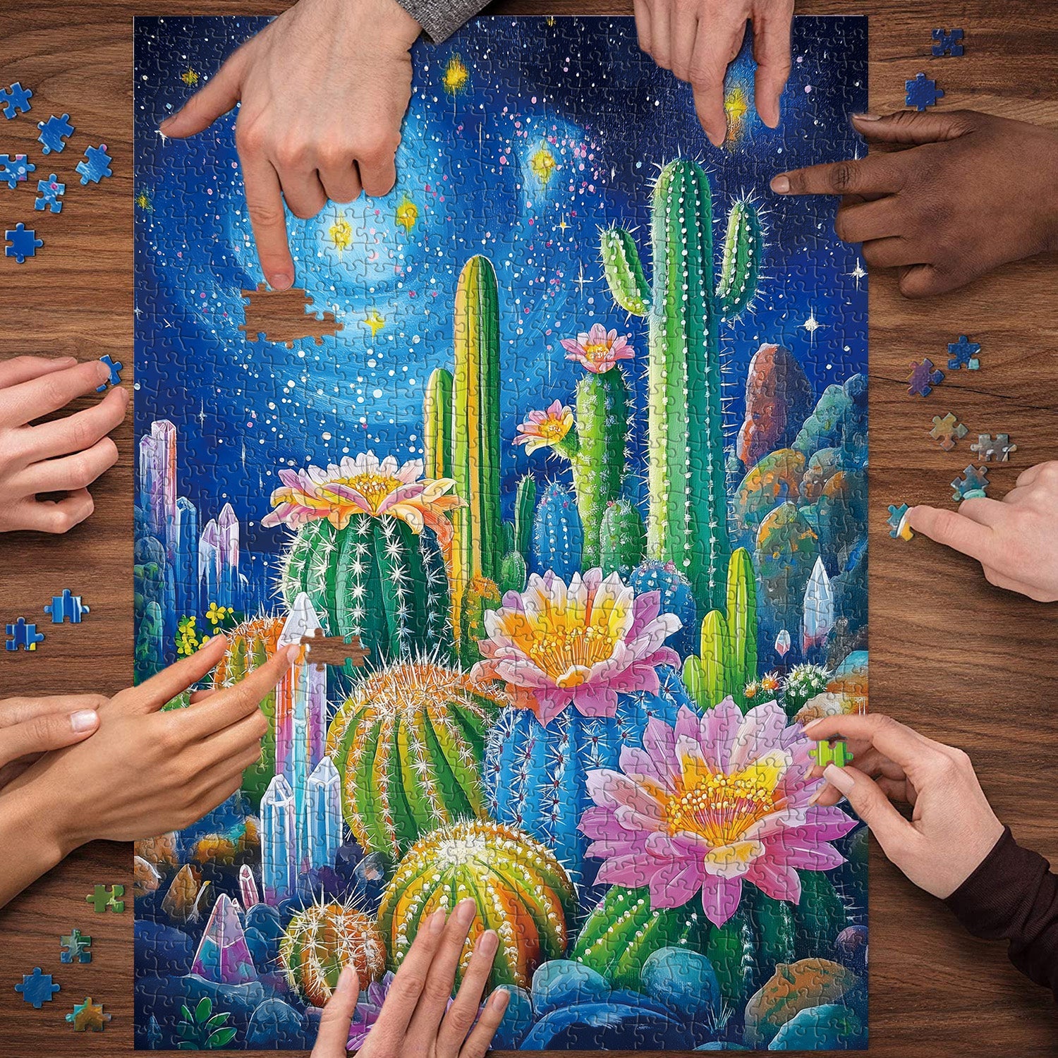 Pun puzzle azzurro stellare 1000