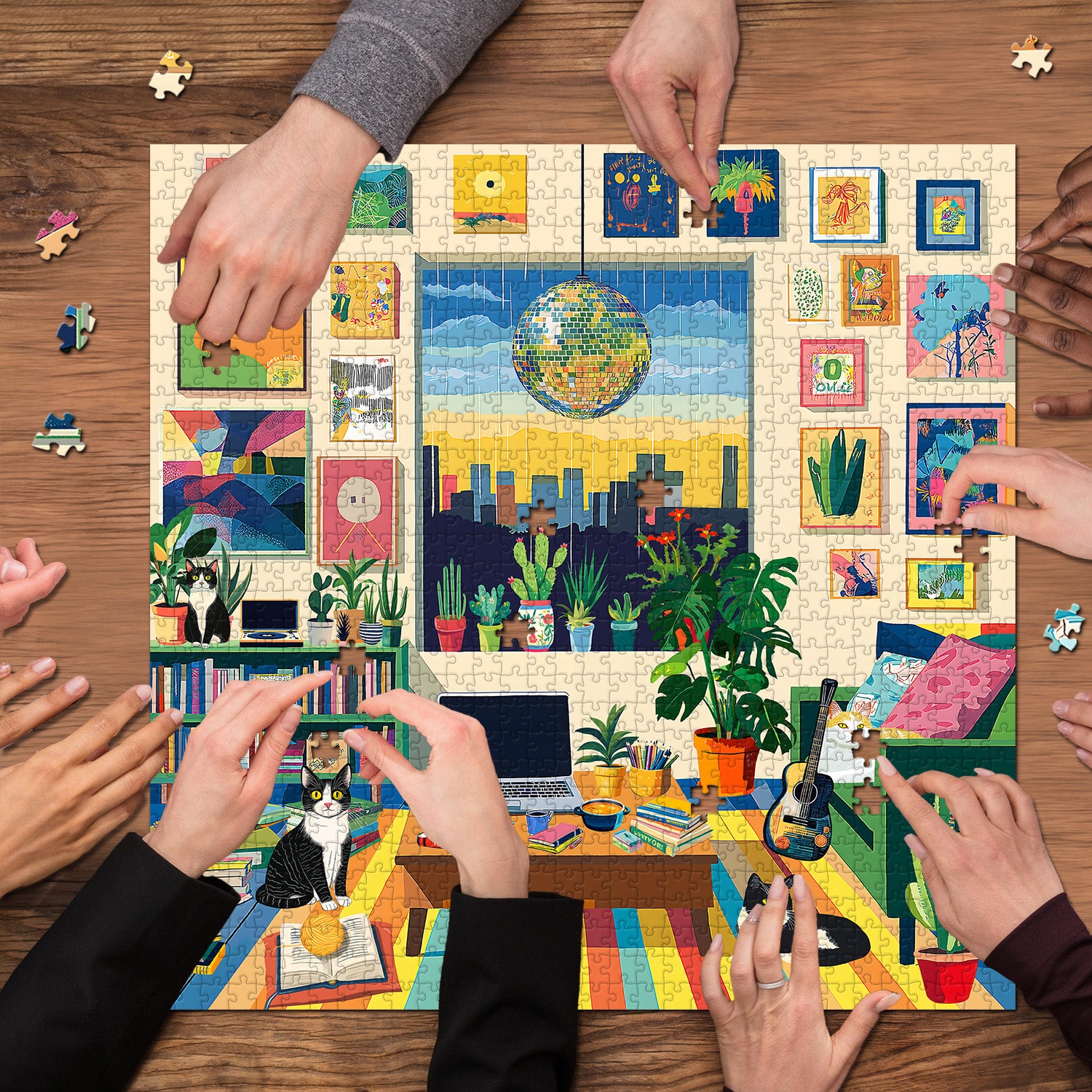 Puzzle per camera colorata puzzle 1000 pezzi