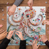 Punti 1000 di mezzi di puzzina di polpo ingioiellati 1000 pezzi