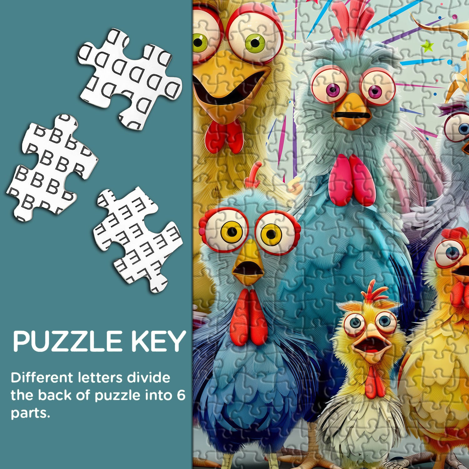 Chicken Family Jigsaw Puzzle 1000 piezas