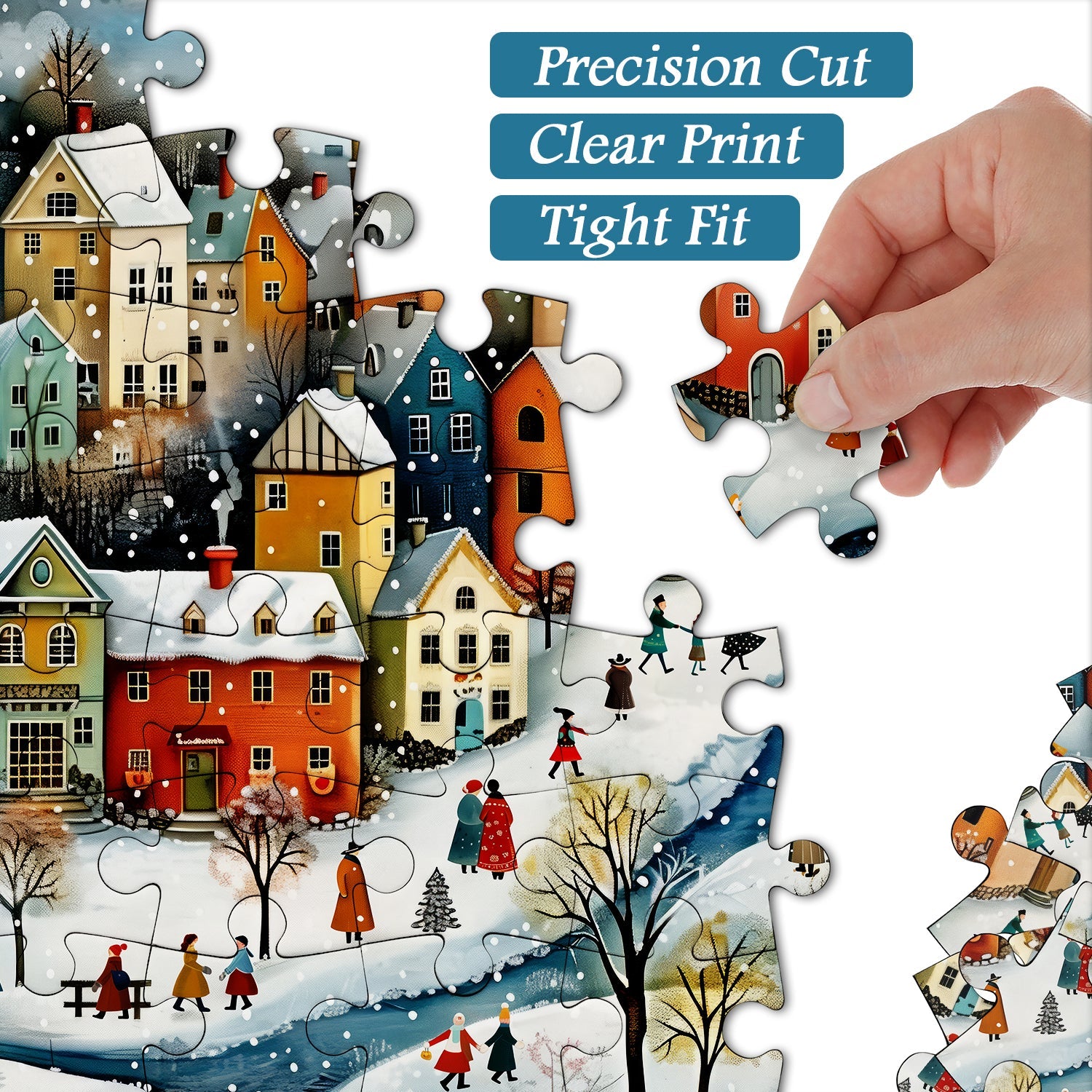 Winter Street View puzzle puzzle 1000 pezzi