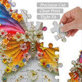 Regenbogen Blütenblatt Schmetterling Jigsaw Puzzle 1000 Teile
