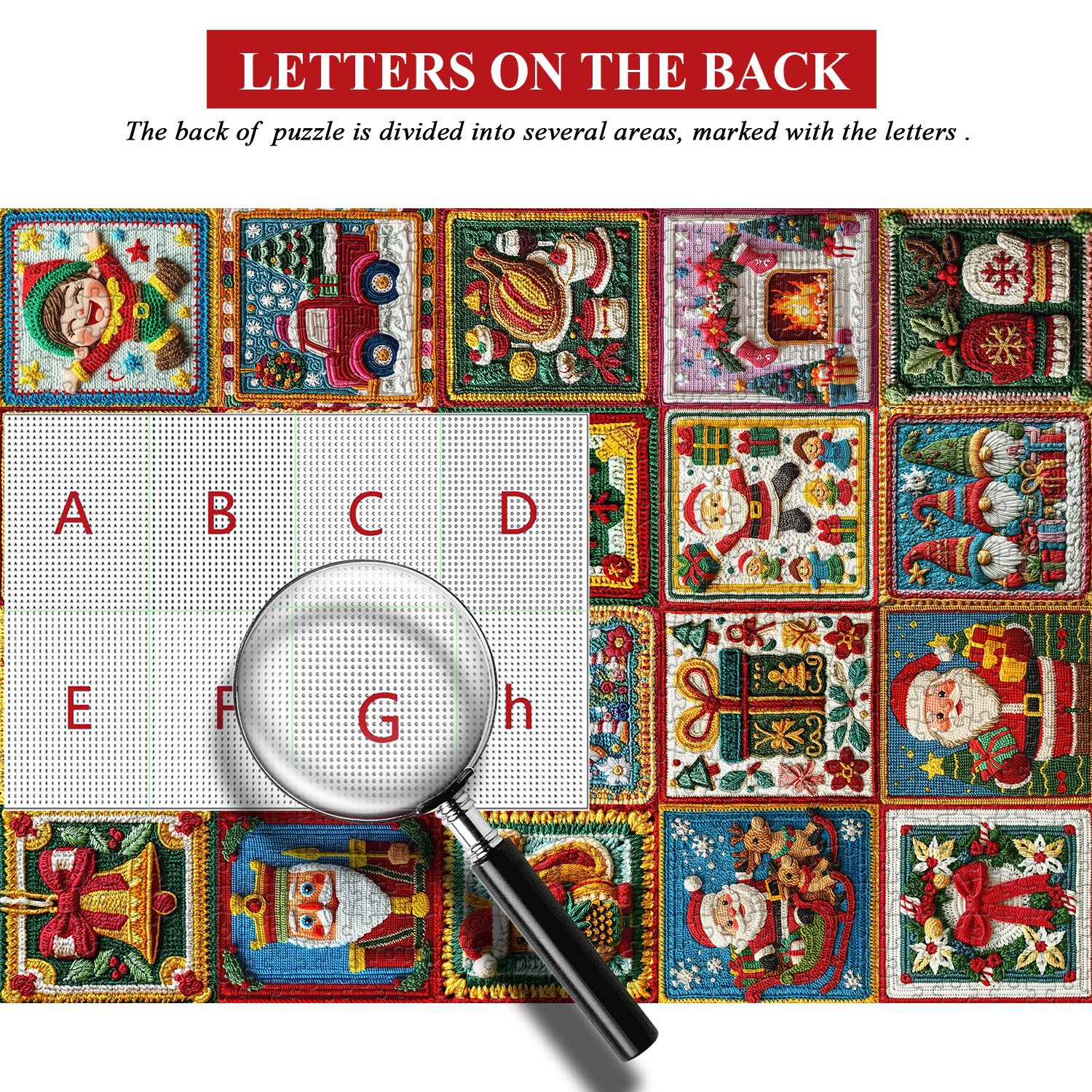 Weihnachts -Stoffkollektion Jigsaw Puzzle 1000 Stücke