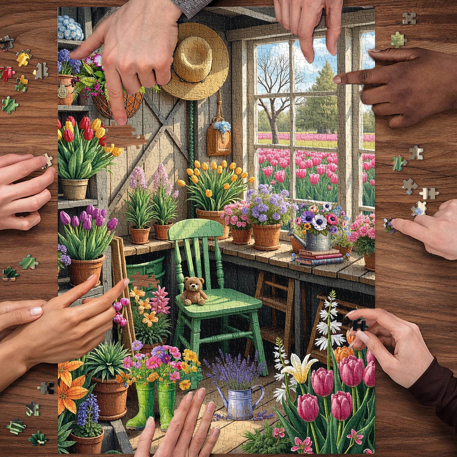Gardener Flower Room College Puzzle 1000 pezzi