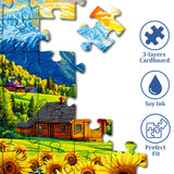 Casa de la cabaña en Sunset Puzzle 1000 piezas