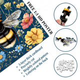 Abeille parmi les fleurs puzzle 1000 pièces