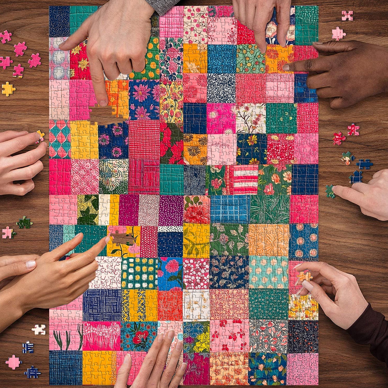 Vibrant Patches Jigsaw Puzzle 1000 Pieces