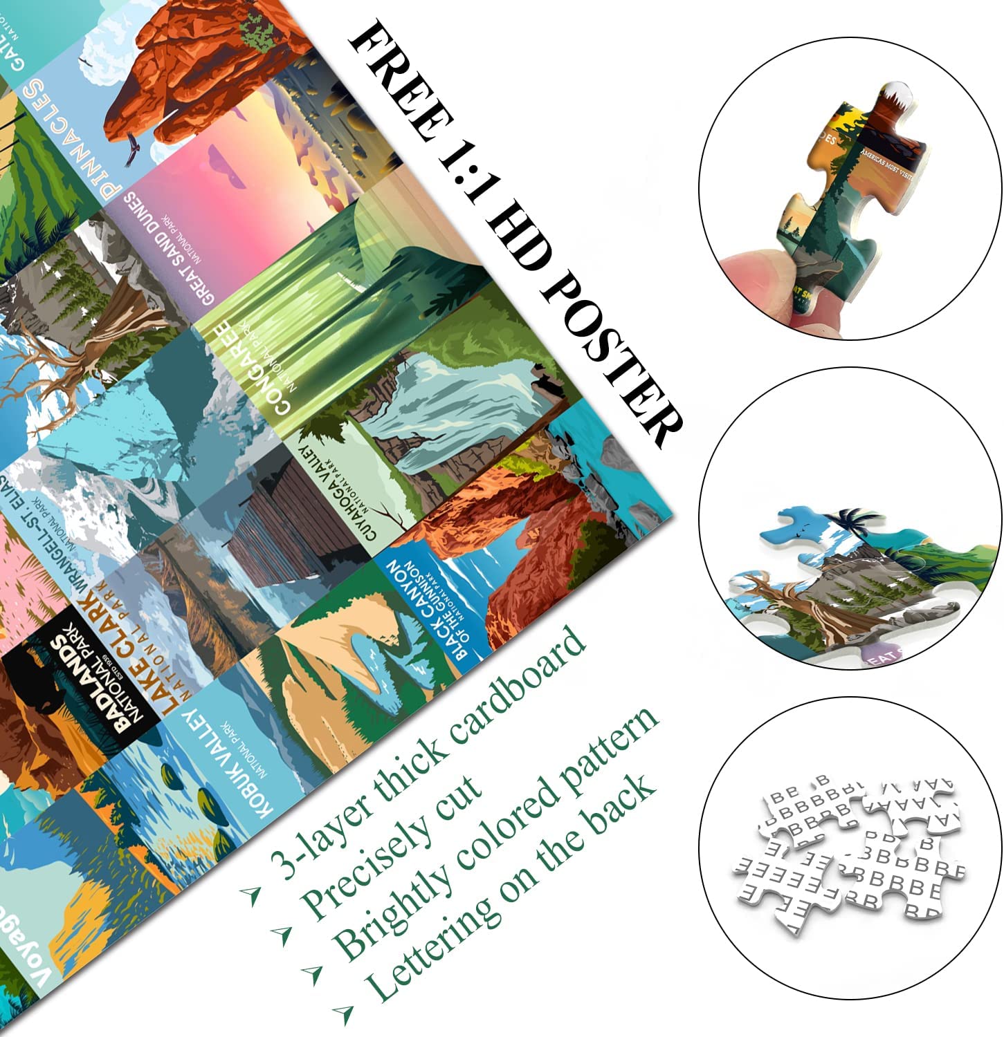 I parchi nazionali statunitensi puzzle 1000 pezzi