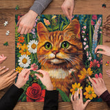 Garden Cat puzzle puzzle 1000 pezzi