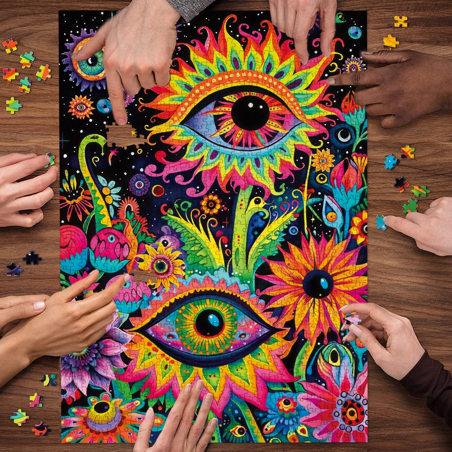Psichedelic Eyesz puzzle puzzle 1000 pezzi