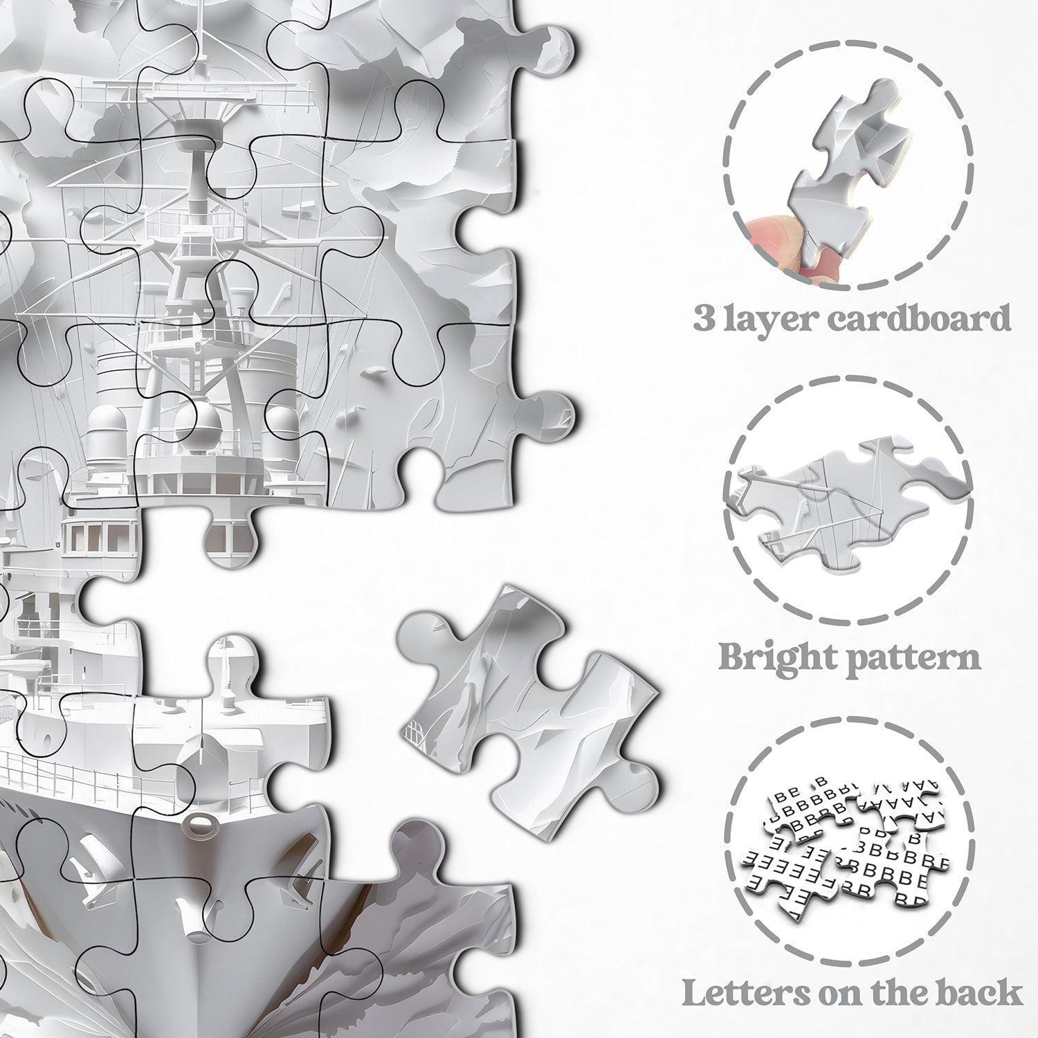 Puzzle puzzle bianche 1000 pezzi