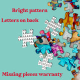 Bizzurro bohémien puzzle 1000 pezzi