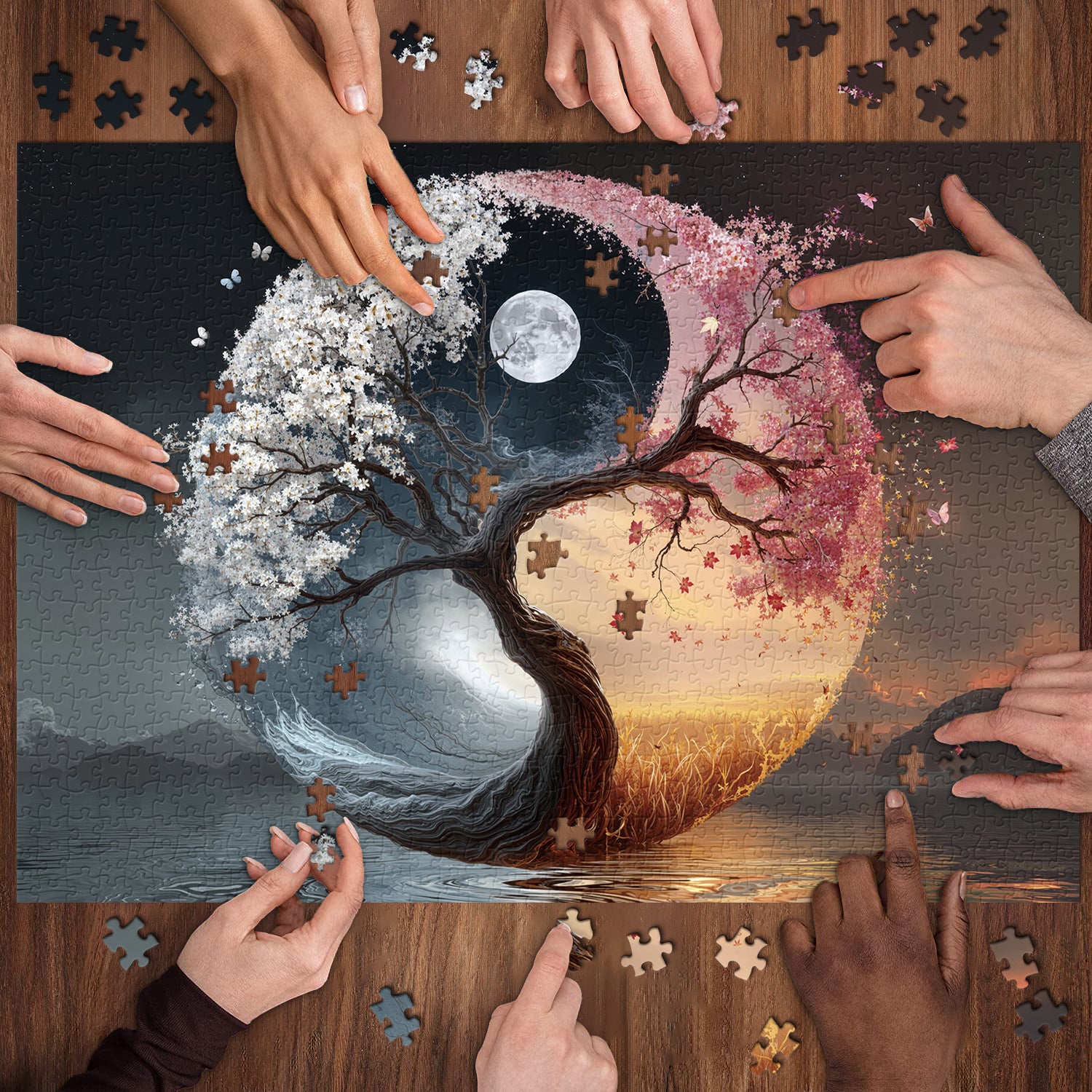 Rad des Lebens Jigsaw Puzzle 1000 Stücke