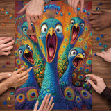 Peacock Scream puzzle puzzle 1000 pezzi