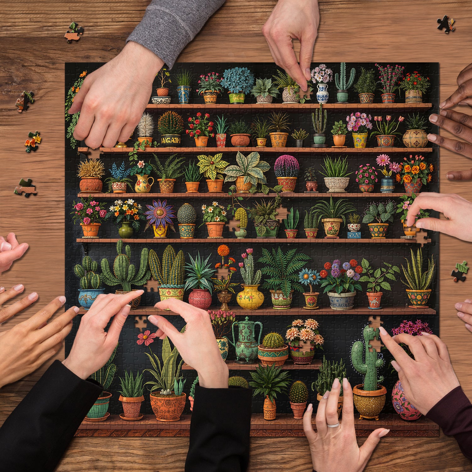Green Plant Gallery Puzzle 1000 Stücke