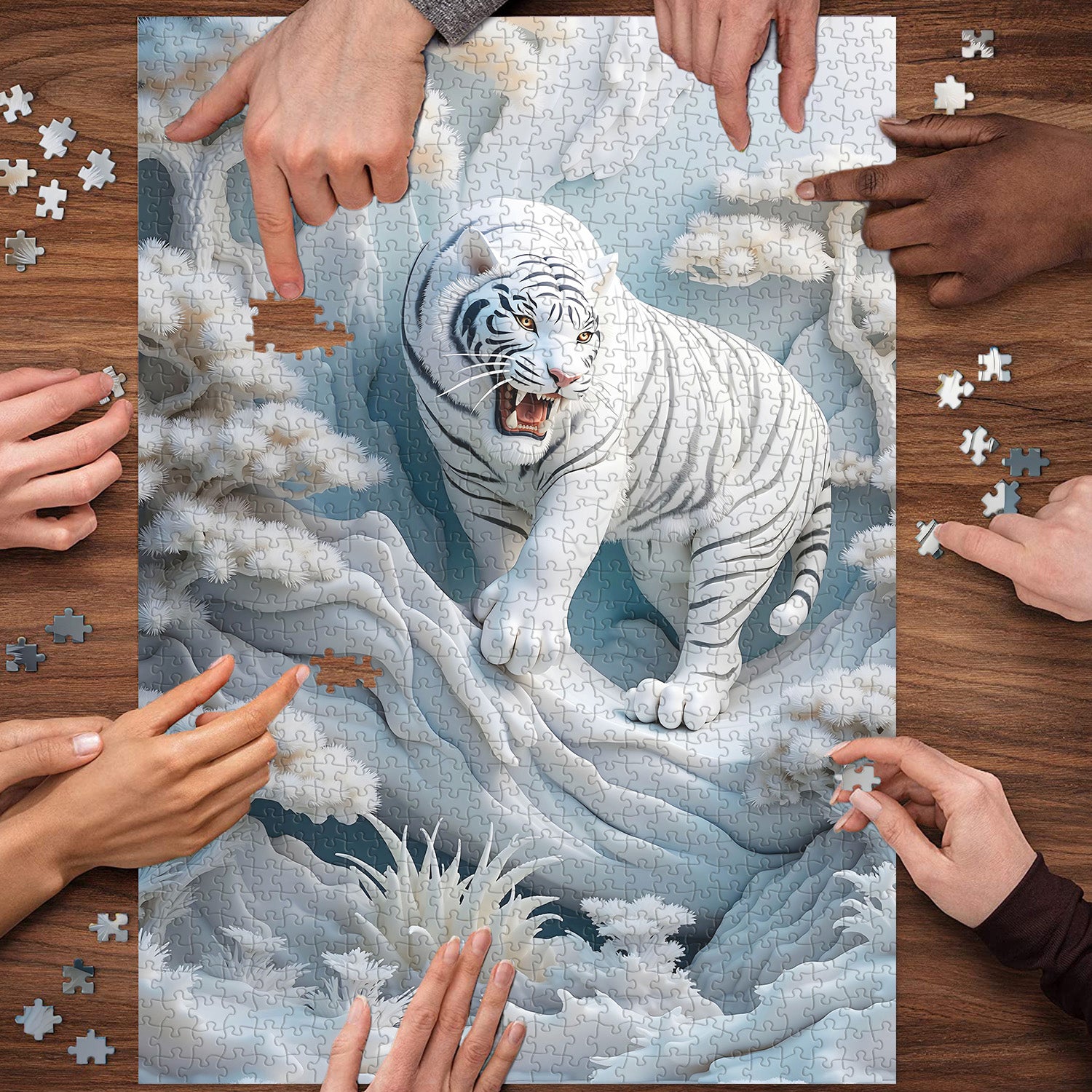 Forest Tiger Jigsaw Puzzle 1000 Pieces