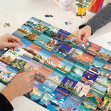 Cobines mondiales Puzzle de puzzle 1000 pièces