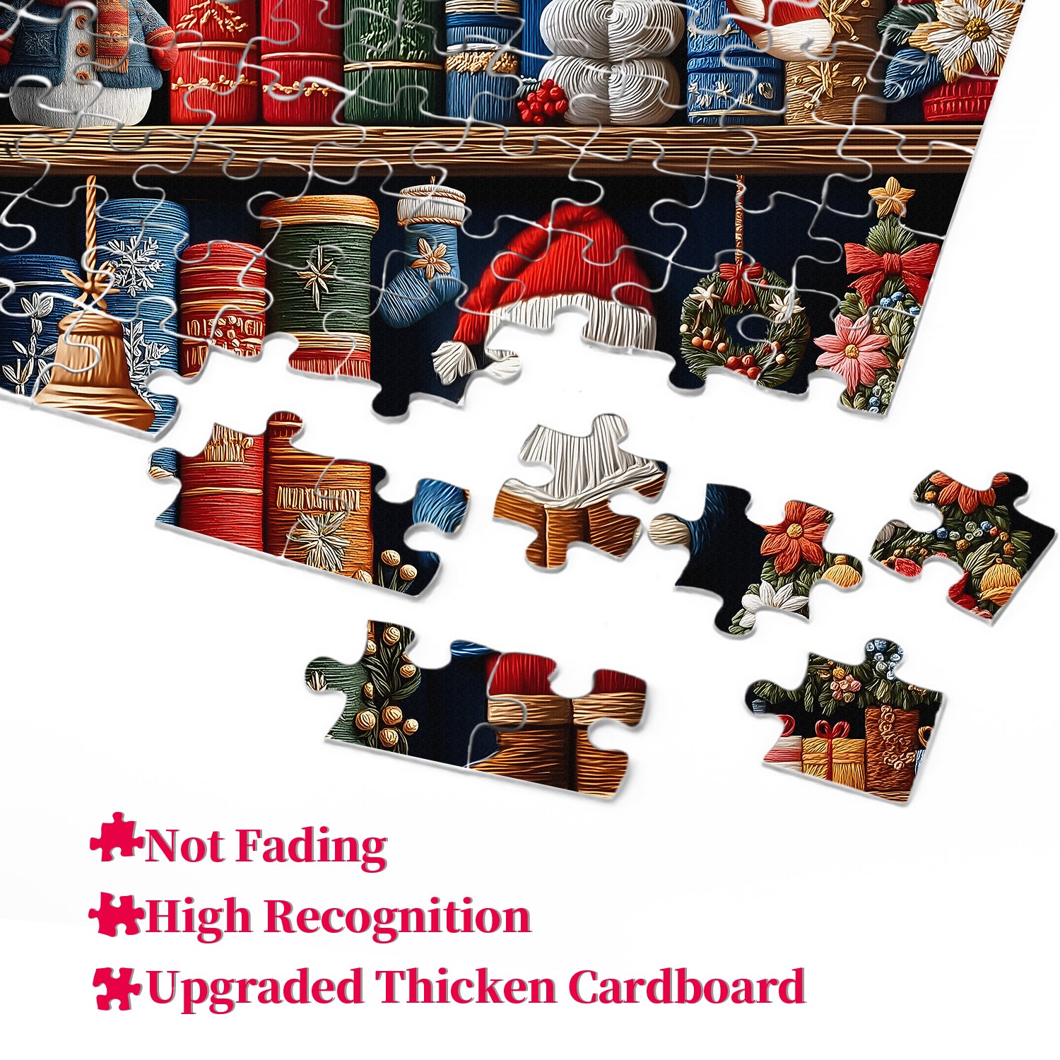 Accogliente puzzle di scaffali di Natale 1000 pezzi