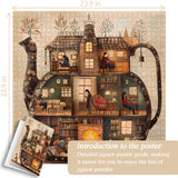 Biblioteca di teiera puzzle puzzle 1000 pezzi