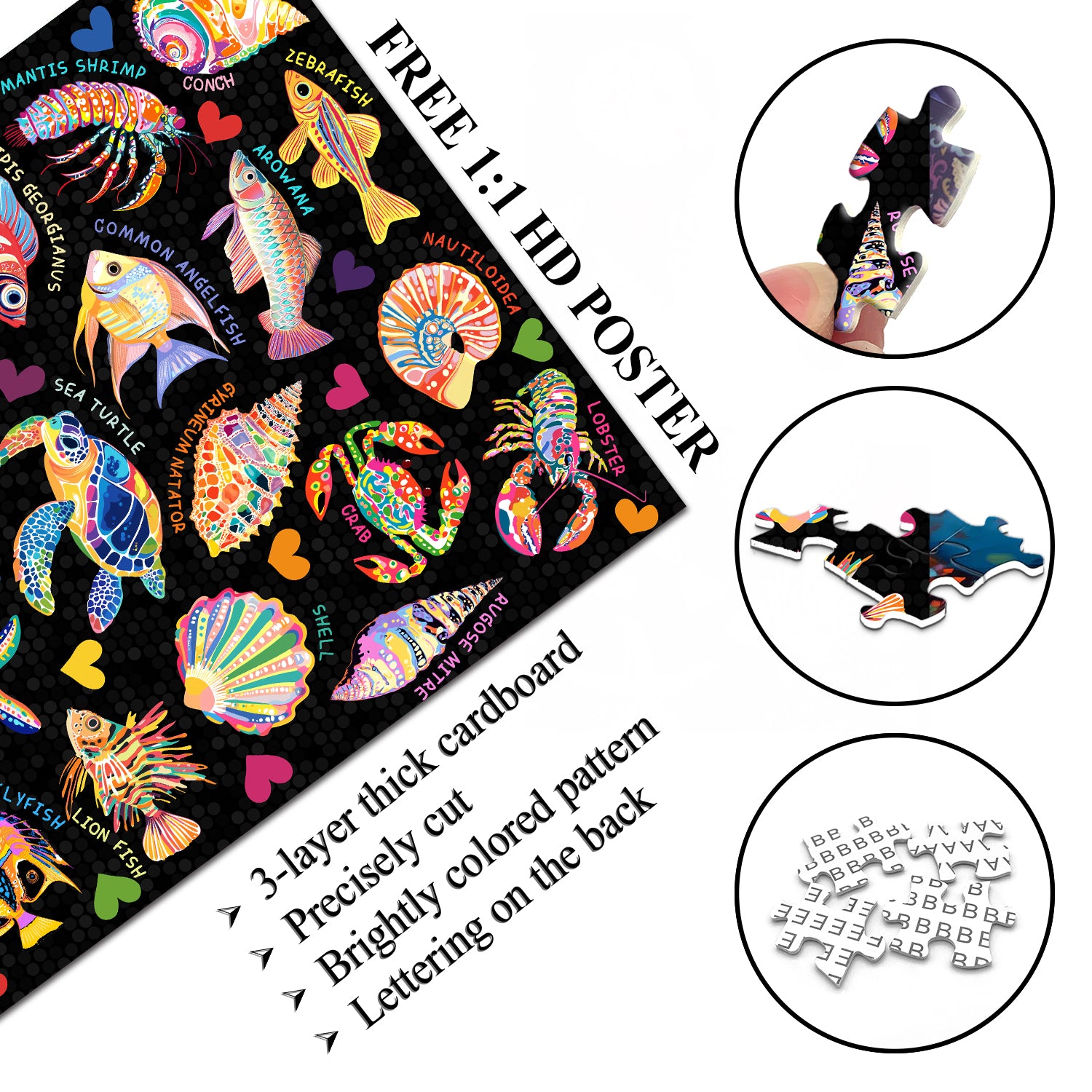 Vivid Ocean Life puzzle puzzle 1000 pezzi