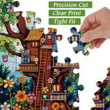 Blumenbaumhouse -Puzzle 1000 Stücke