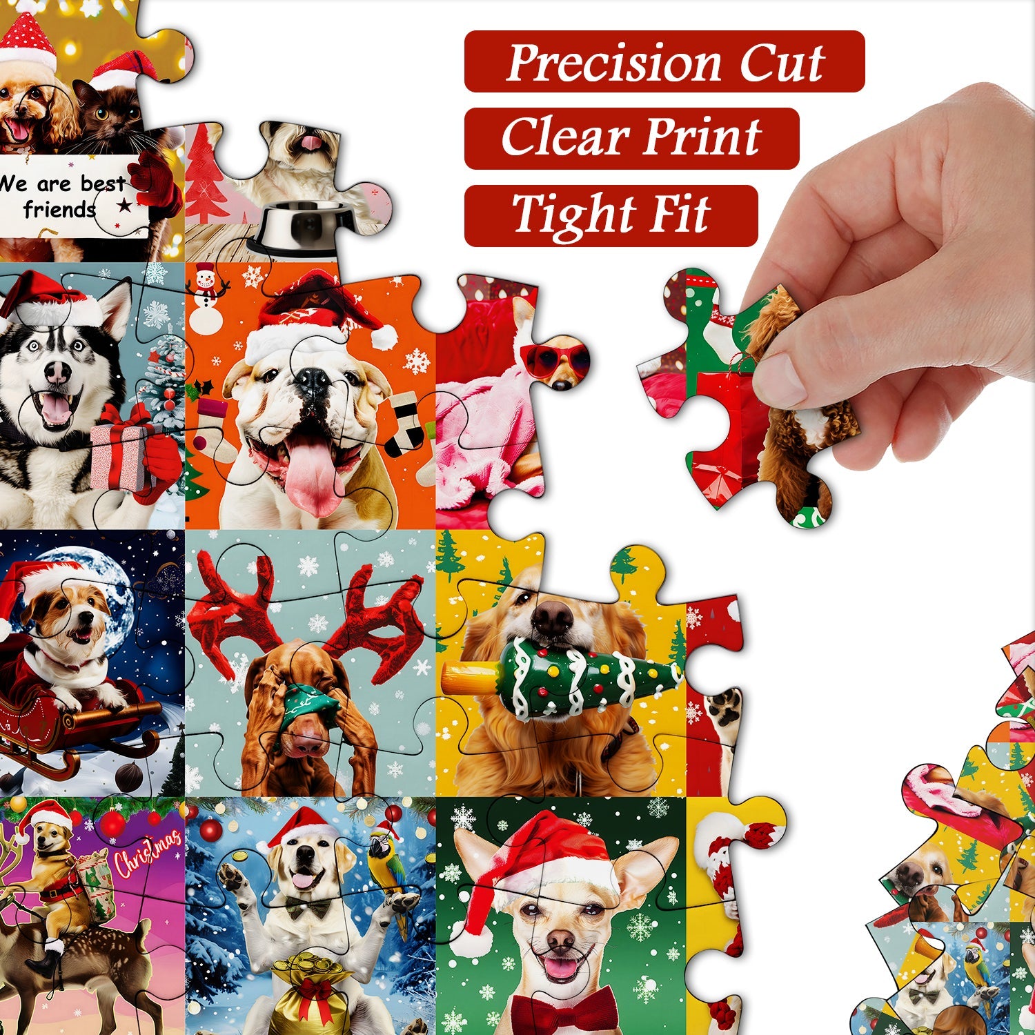 Cani natalizi puzzle puzzle 1000 pezzi