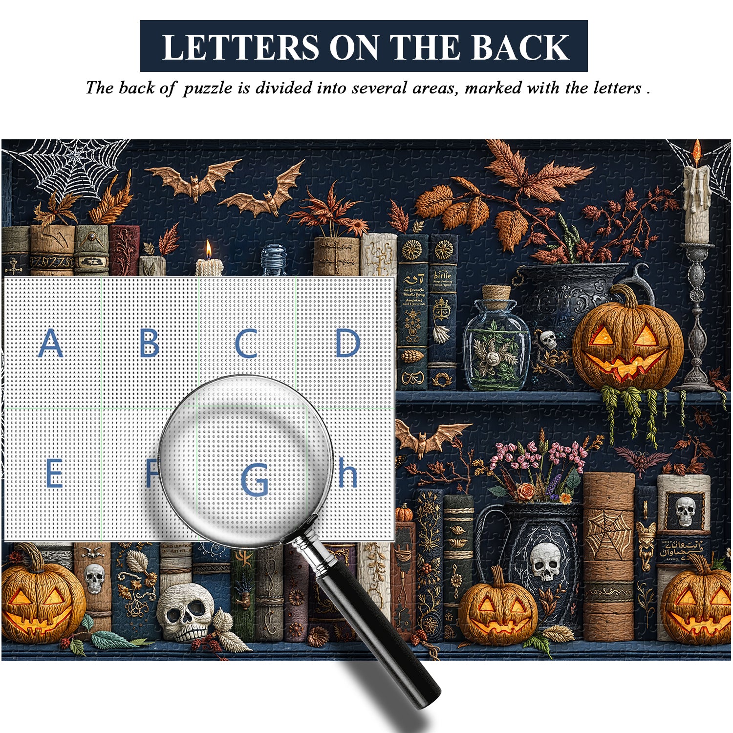 Nights spooky bookshelf notti puzzle 1000 pezzi