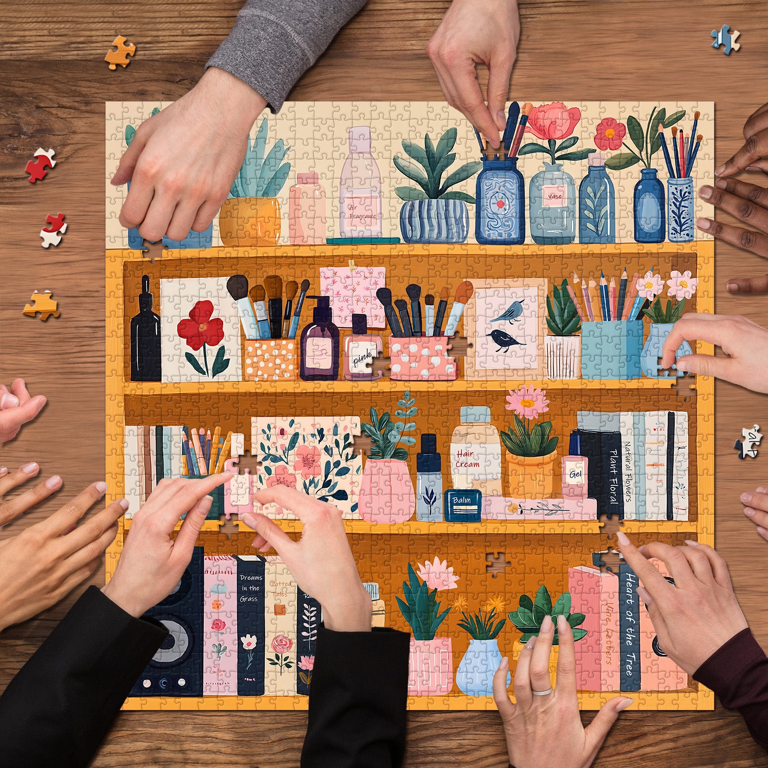 Accoglienti puzzle per mobili da stoccaggio 1000 pezzi