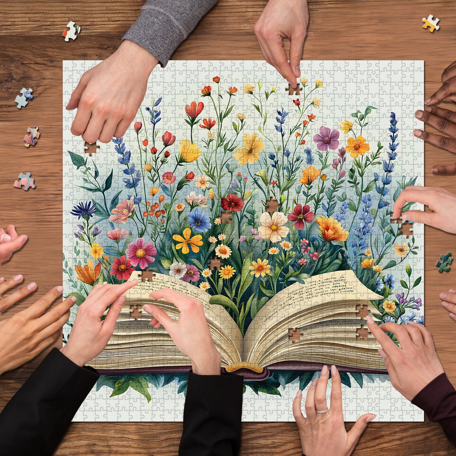 Pagine del puzzle primaverilo 1000 pezzi